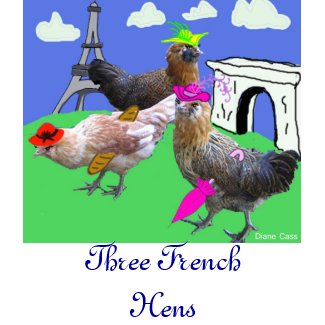 Three French Hens apron