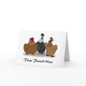 Three French Hens Christmas Card by adrianropp Three French Hens Christmas Card