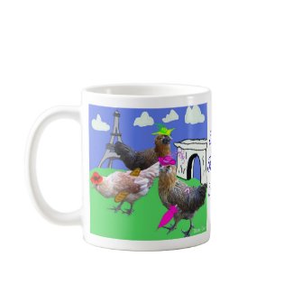 Three French Hens Double Image Mug mug