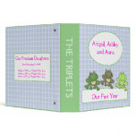 THREE FROG Froggy Baby Scrapbook First Year Binders
