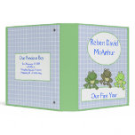THREE FROG Froggy Baby Scrapbook First Year Binder