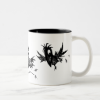 Three Funny Black Crows Two-Tone Coffee Mug Three Funny Black Crows Two-Tone Coffee Mug