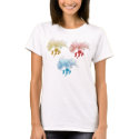 Three Geraniums t-shirts