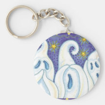Three Ghosts Keychain