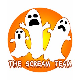 Three Ghosts The Scream Team Halloween Tee shirt