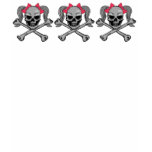 Three Girl Skulls and Cross Bones t-shirts