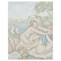 Three Girls Bathing With Crab By Pierre-Auguste Re Customized Letterhead