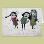 three girls cards