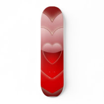 Three Glass Hearts Background skateboards