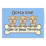 Three Glen of Imaal Terriers Cards