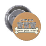 Three Glen of Imaal Terriers Pin