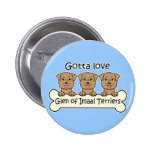 Three Glen of Imaal Terriers Pin
