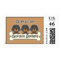 Three Gordon Setters Postage