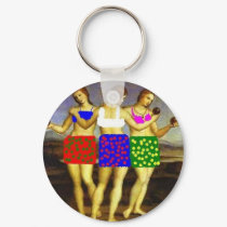 Three Grace- Aglaia, Euphrosyne &Thalia keychains