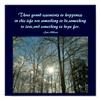 Three grand essentials to happiness ...Poster posters