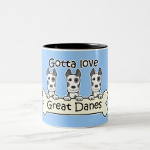 Three Great Danes Coffee Mugs