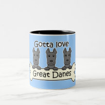 Three Great Danes Mugs
