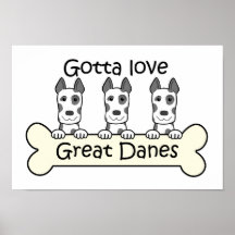 Three Great Danes Posters
