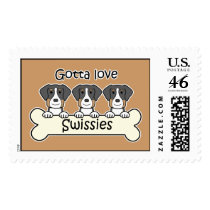 Three Greater Swiss Stamp