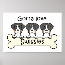 Three Greater Swiss Poster