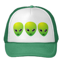 Three Green Aliens - Customized Mesh Hat