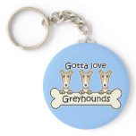 Three Greyhounds Key Chain