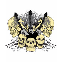 Three Guitars with Skulls t-shirts by Back_Stage Three Guitars with Skulls t-shirts