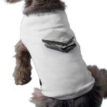 Three hard disks stacked dog clothing