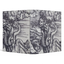 Three headed dragon 3 ring binders