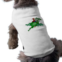 Three-Headed Dragon with Rider Pet T Shirt