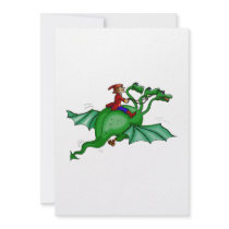 Three-Headed Dragon with Rider Invite