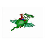 Three-Headed Dragon with Rider Post Cards