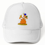 Three Headed Orange Dragon hats