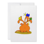 Three Headed Orange Dragon Custom Invitations