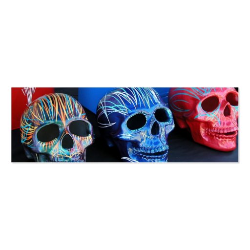 Three Heads (skulls) Business Card Template (front side)