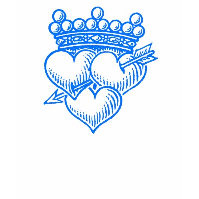Three Hearts & Crown Tshirts by BodyEnglish