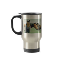 "Three Horses" Art Thermal Mug
