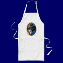Three Horses Framed Apron by Lotacats Three Horses Framed Apron