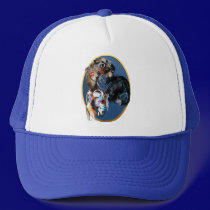 Three Horses Framed Hat by Lotacats Three Horses Framed Hat