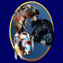Three Horses Framed Shirt by Lotacats Three Horses Framed Shirt