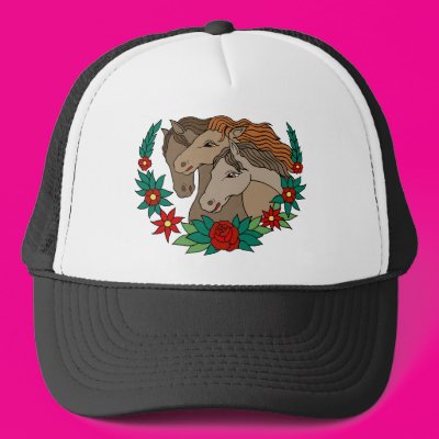 Three Horses Tattoo Art Hats Zazzle_hat Three Horses Tattoo Art Hats Zazzle_hat