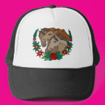 Three Horses Tattoo Art Hats