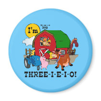 THREE-I-E-I-O FRIDGE MAGNET
