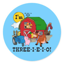THREE-I-E-I-O stickers by pinkinkart THREE-I-E-I-O stickers