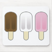 Three Ice Cream Bars Mouse Pad