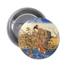 Three Japanese Women Pinback Button