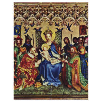 Three King Altar, Middle Panel: Adoration Of The M Letterhead Template