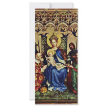 Three King Altar, Middle Panel: Adoration Of The M Full Color Rack Card