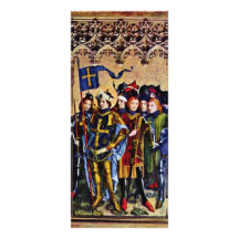 Three King Altar Right Wing Inside: St. Gereon And Custom Rack Card