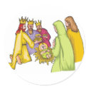 Three Kings Birth Christ stickers